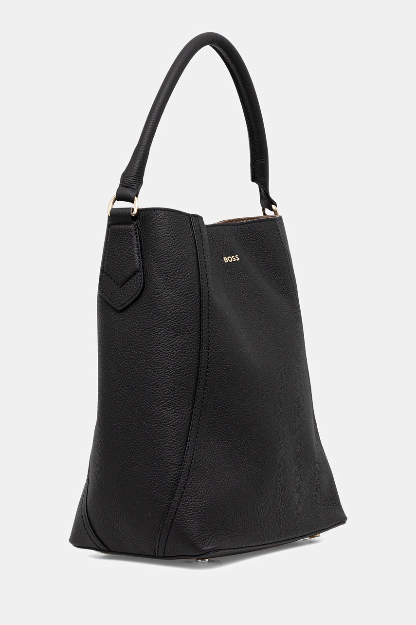 Кожаная сумочка BOSS цвет чёрный 50547744