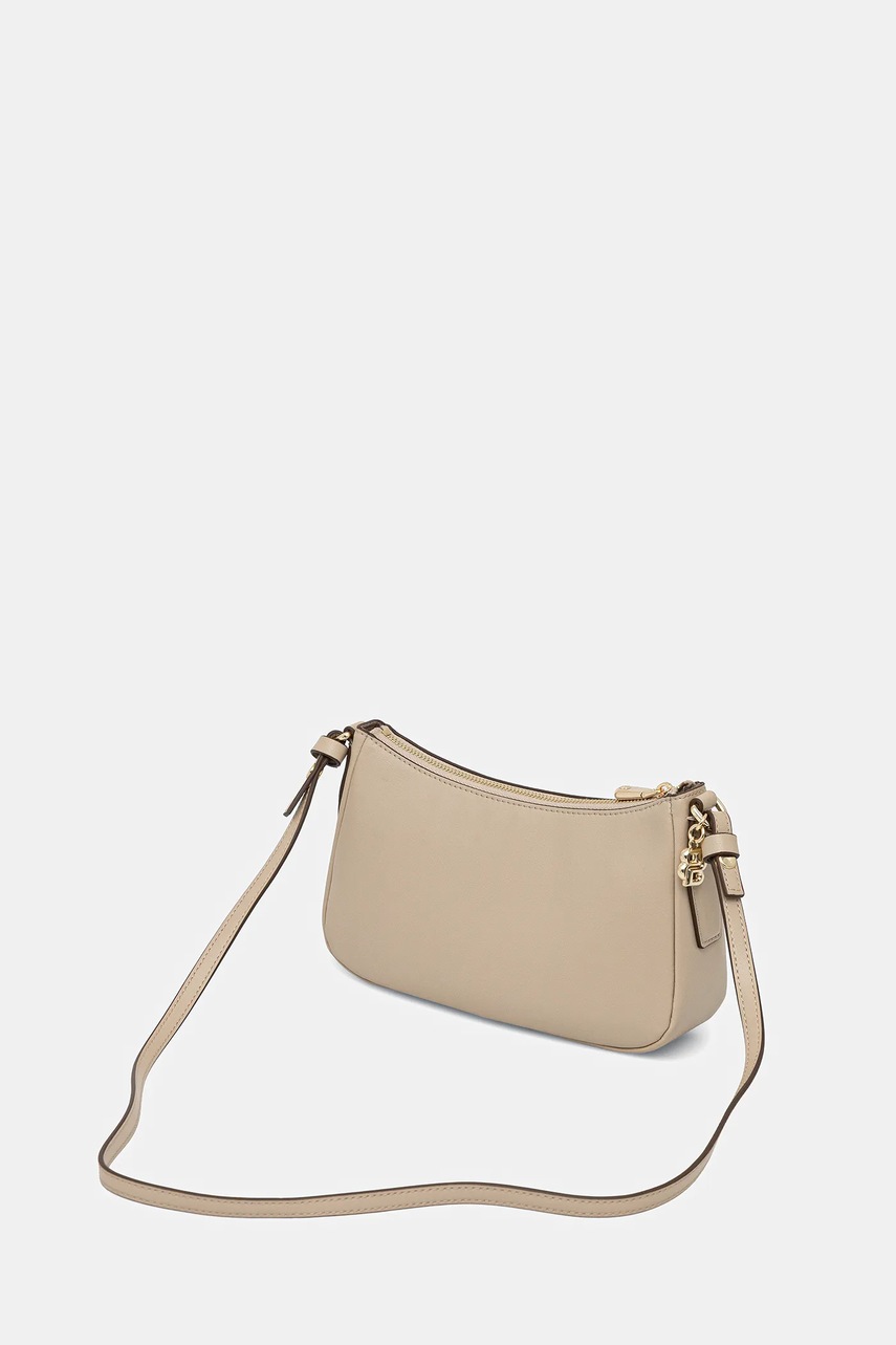 Δερμάτινη τσάντα BOSS χρώμα: μπεζ, 50547773 φωτογραφία