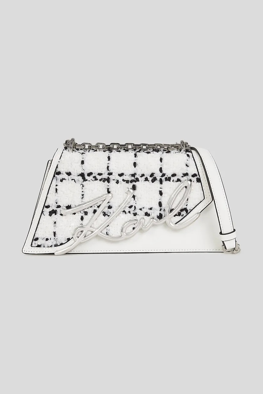 Levně Kabelka Karl Lagerfeld bílá barva, A3W30139