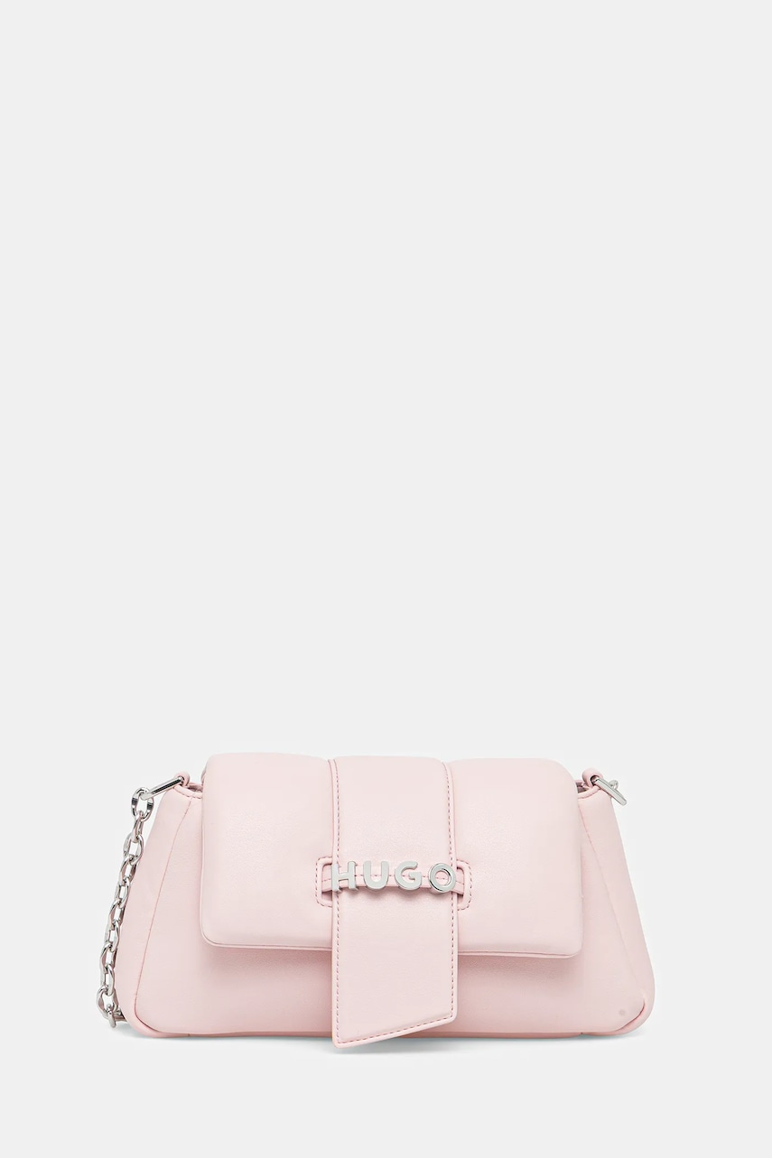 HUGO poșetă culoarea roz, 50547445