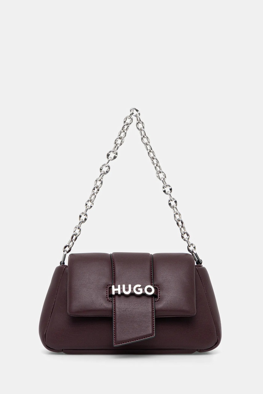 HUGO poșetă culoarea violet, 50547445