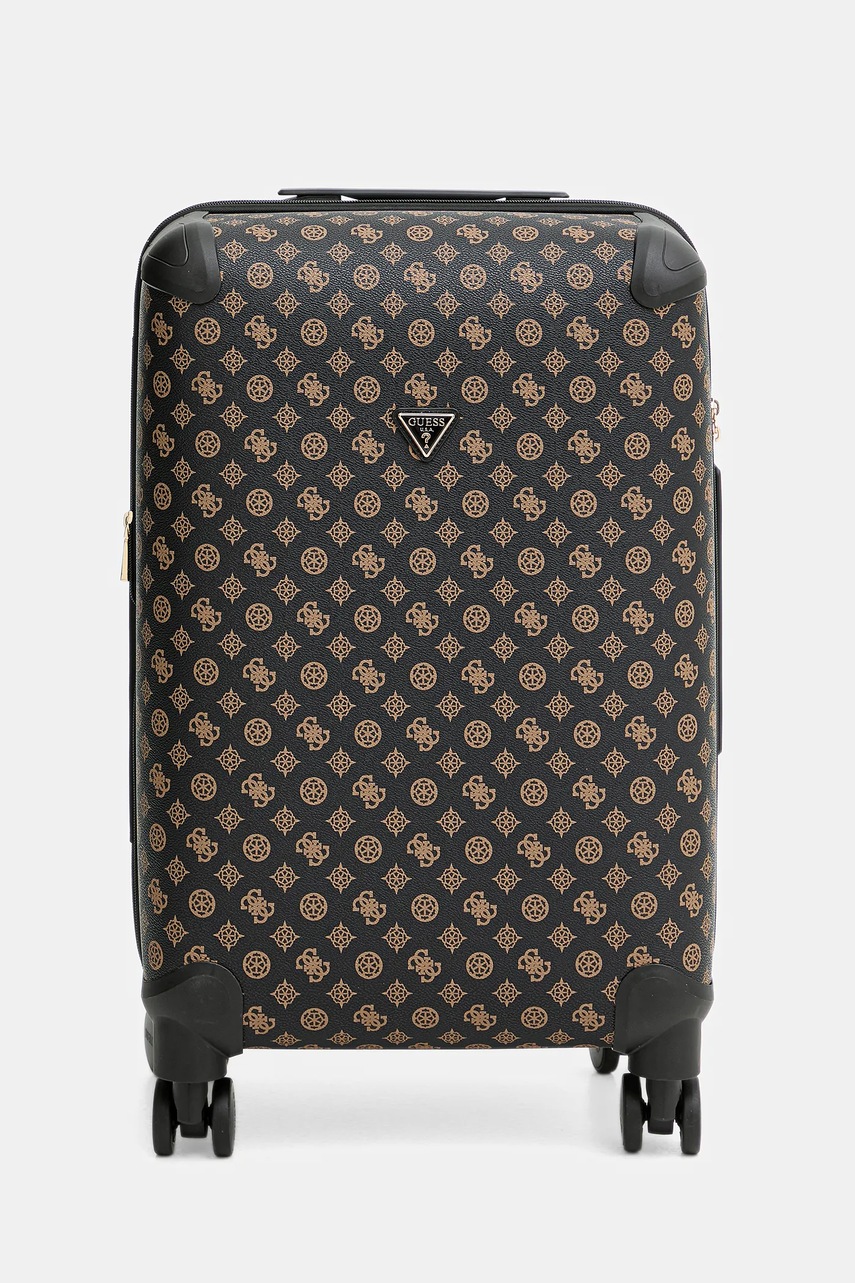 Levně Kufr Guess WILDER MEDIUM hnědá barva, TWHP74 52982