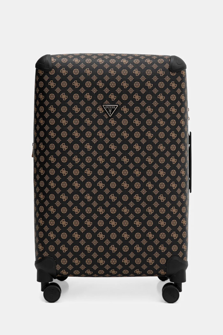 Levně Kufr Guess WILDER LARGE hnědá barva, TWHP74 52988