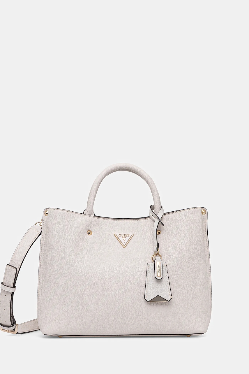Kabelka Guess MERIDIAN béžová barva, HWBG69 74060