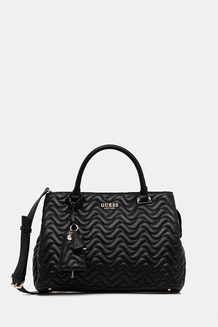 Levně Kabelka Guess MELISANDRA černá barva, HWQG96 53070