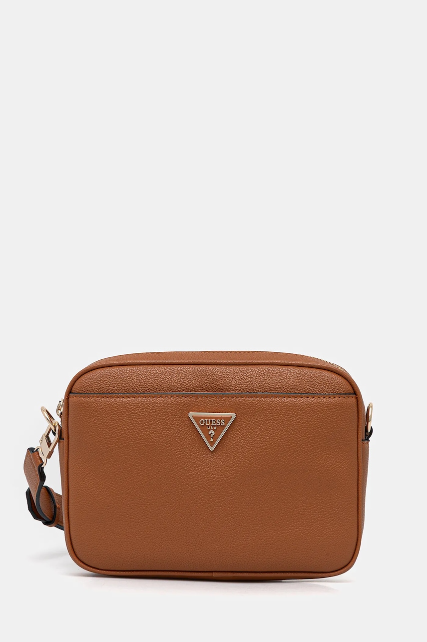 Levně Kabelka Guess MERIDIAN hnědá barva, HWBG69 74140