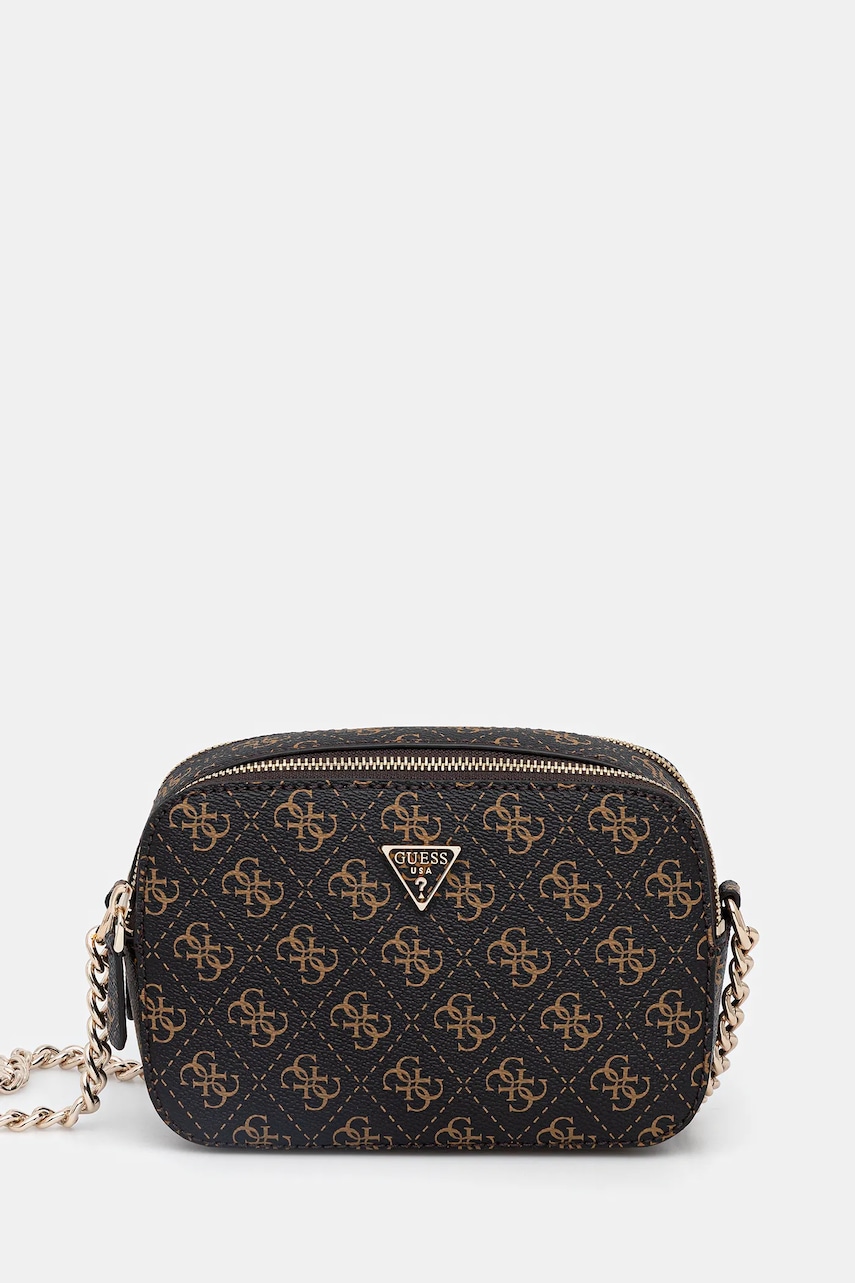 Levně Kabelka Guess NOELLE hnědá barva, HWQG96 72140