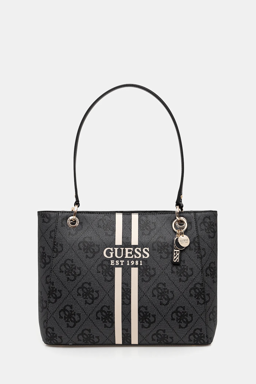 Levně Kabelka Guess NOELLE šedá barva, HWOS96 72250