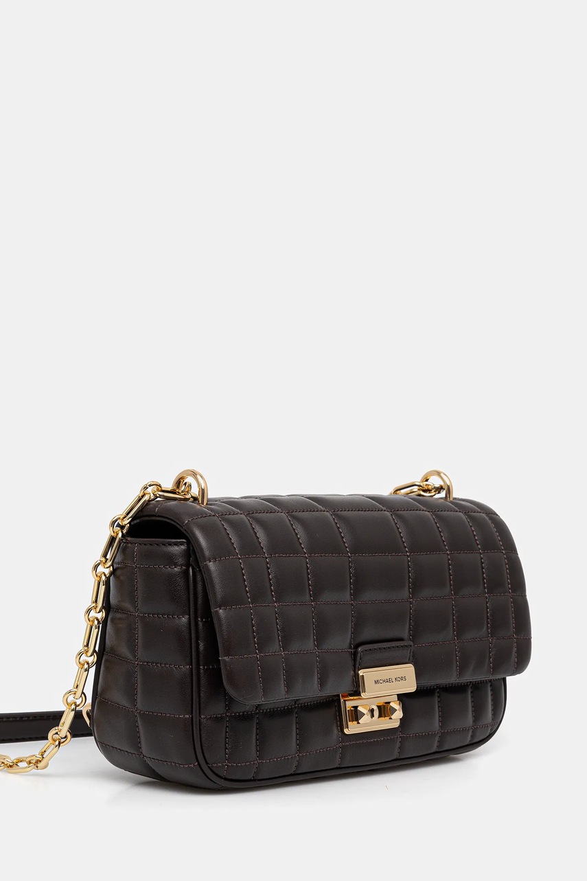 Кожаная сумочка MICHAEL Michael Kors TRIBECA цвет коричневый 30R4G2RL7L