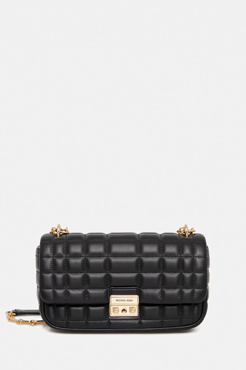 MICHAEL Michael Kors geantă de piele TRIBECA culoarea negru, 30R4G2RL7L
