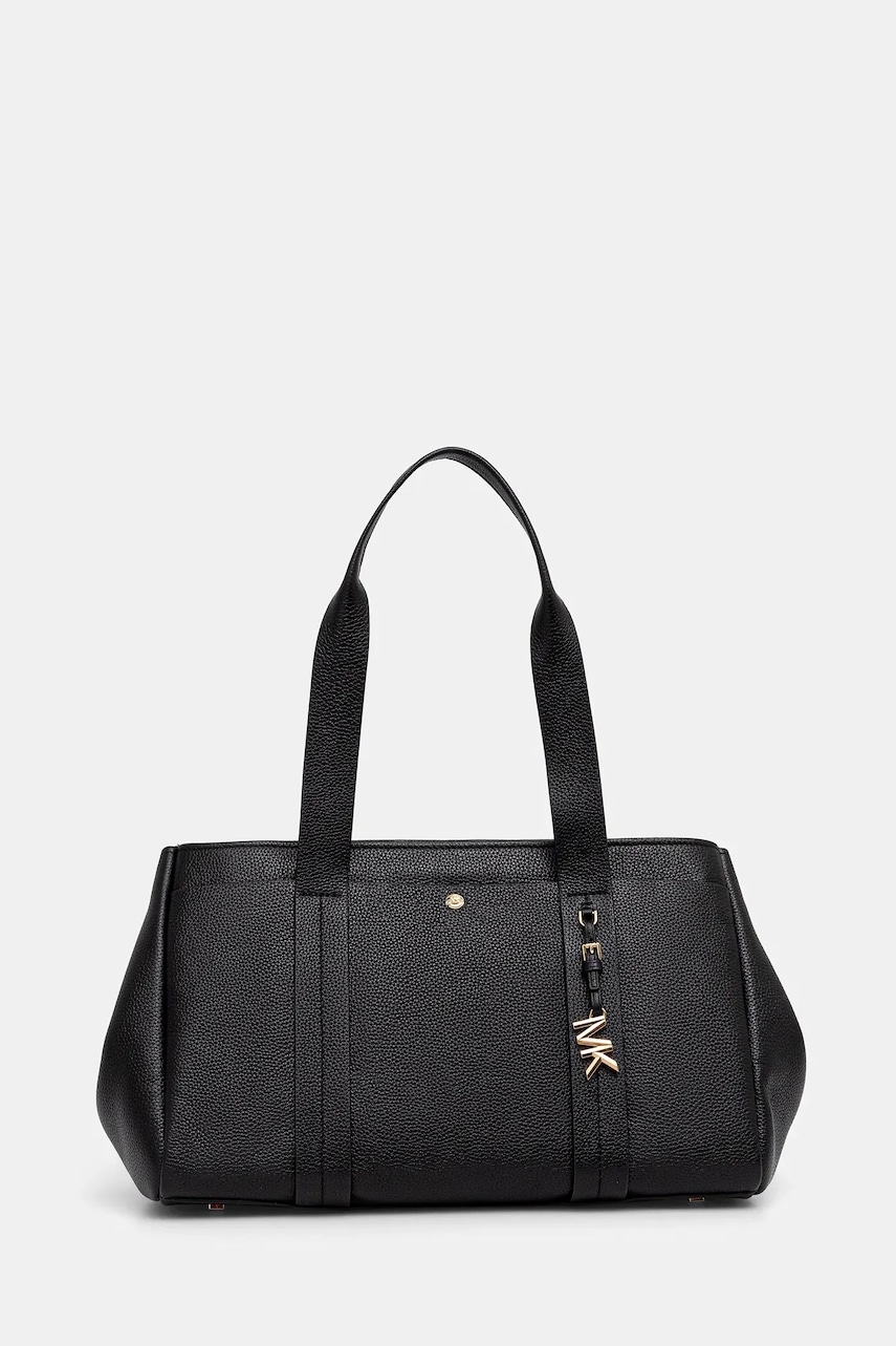 MICHAEL Michael Kors geantă de piele ROMEE culoarea negru, 30T5G1ZT7L