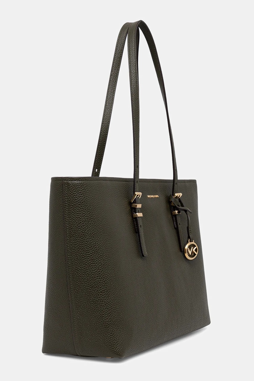 Кожаная сумочка MICHAEL Michael Kors QUINN цвет бордовый 30T5GQNT9L