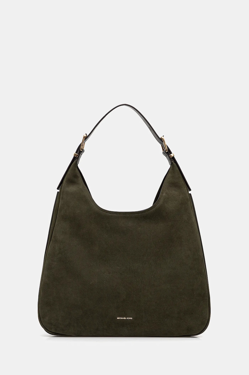 MICHAEL Michael Kors geantă de mână din piele NOLITA culoare verde 30F4GY5H3T