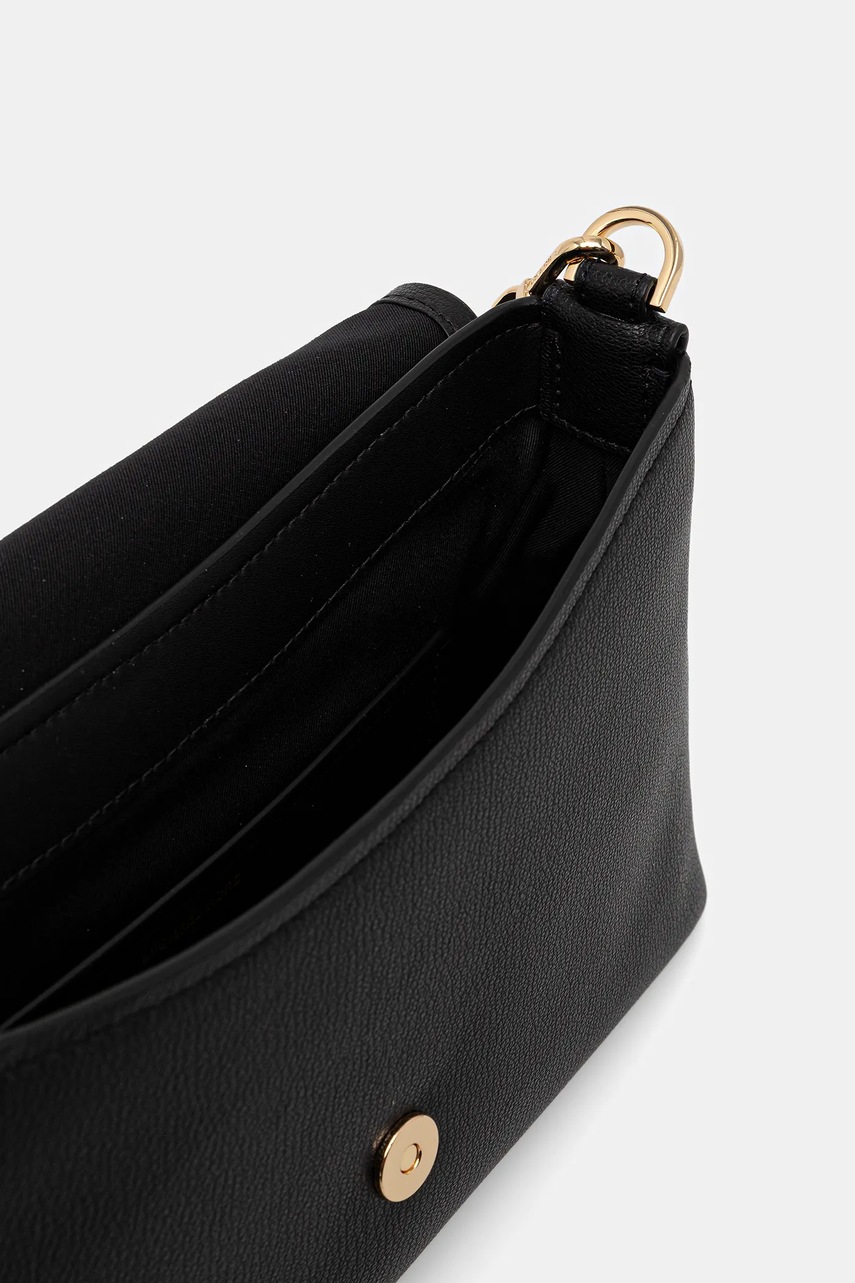 Δερμάτινη τσάντα MICHAEL Michael Kors NESSA χρώμα: μαύρο, 30T5G8ZM3L φωτογραφία