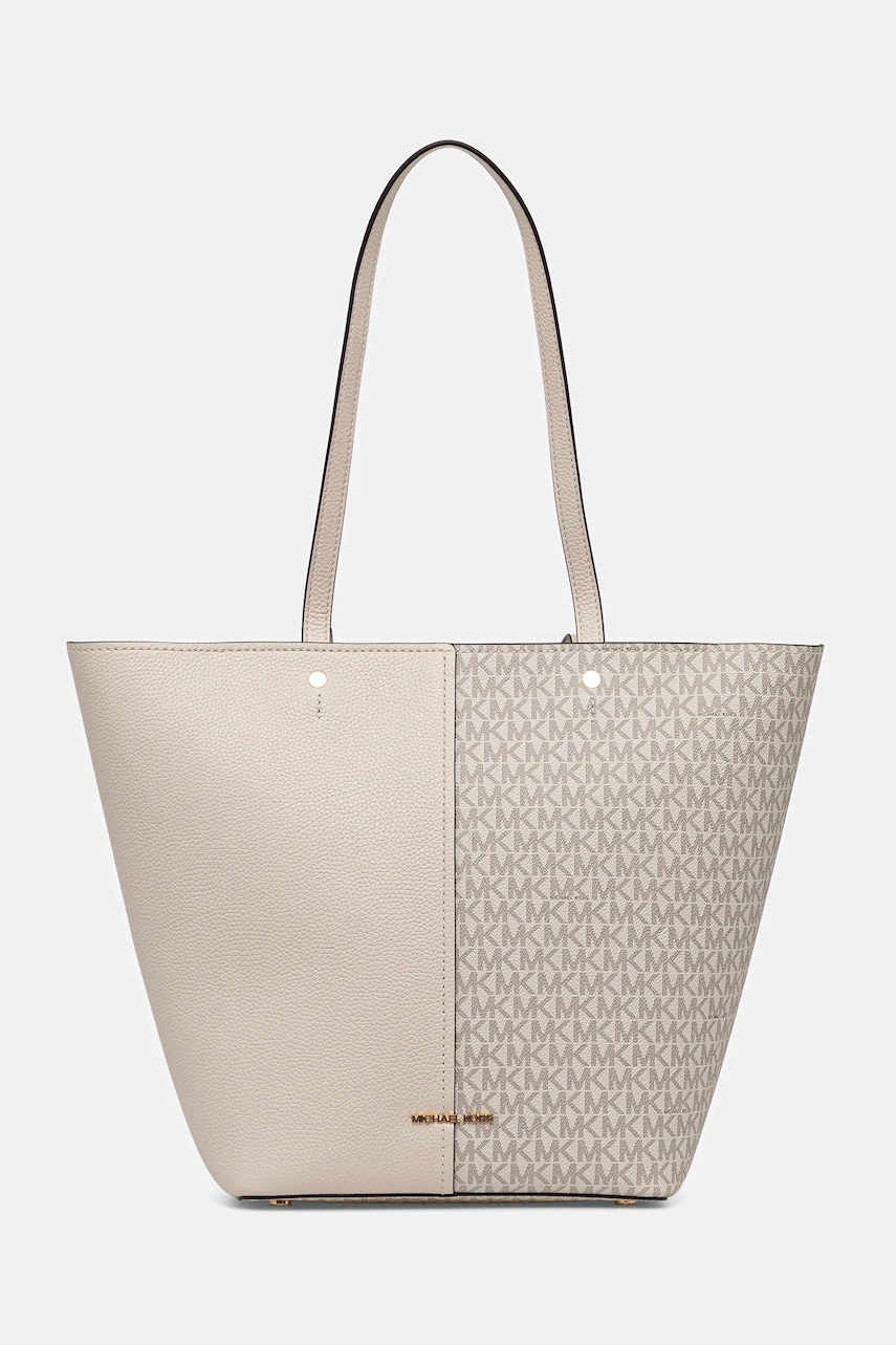 MICHAEL Michael Kors poșetă FLORA culoarea bej, 30T5GFFT3B