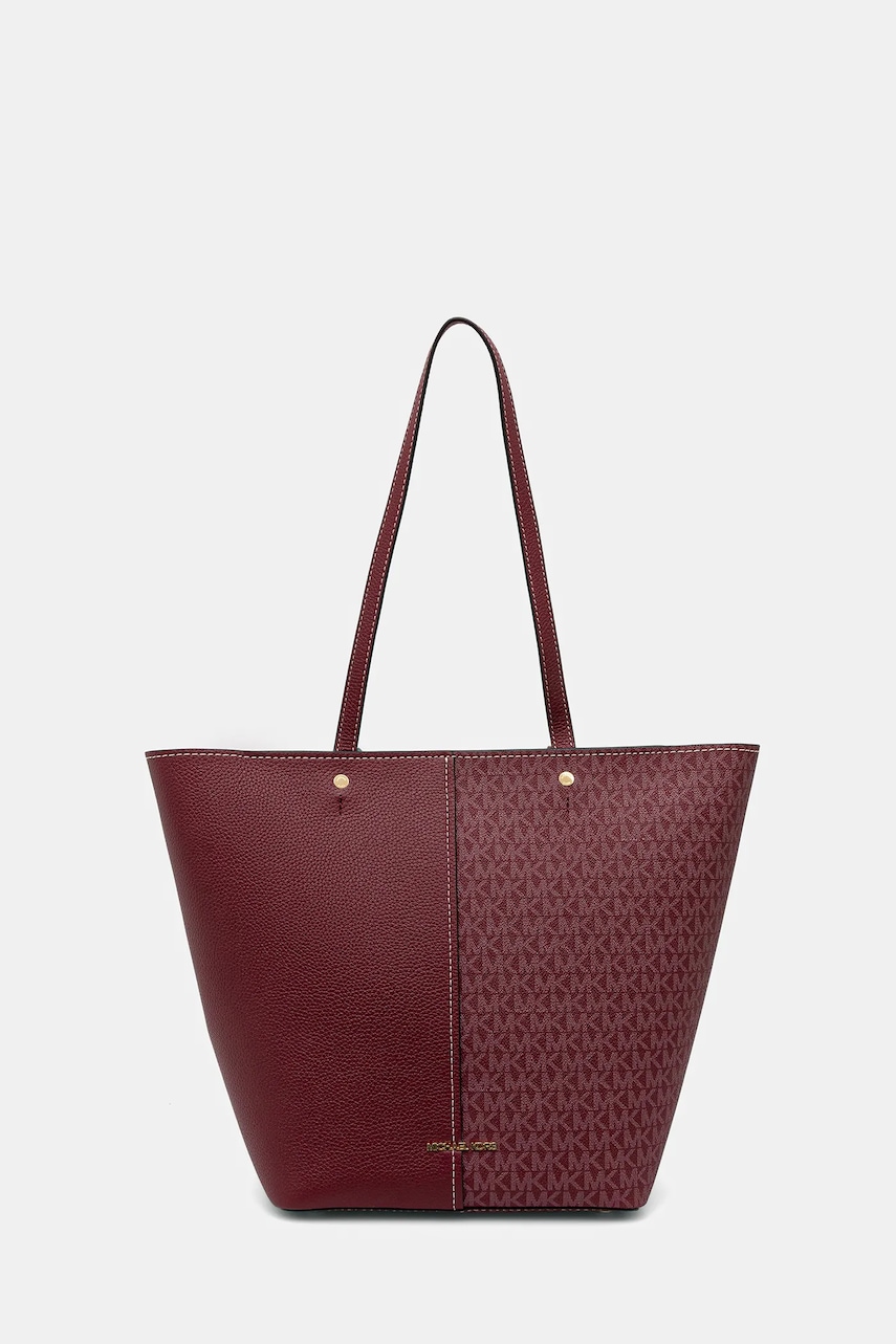 MICHAEL Michael Kors poșetă FLORA culoarea bordo, 30T5GFFT3B