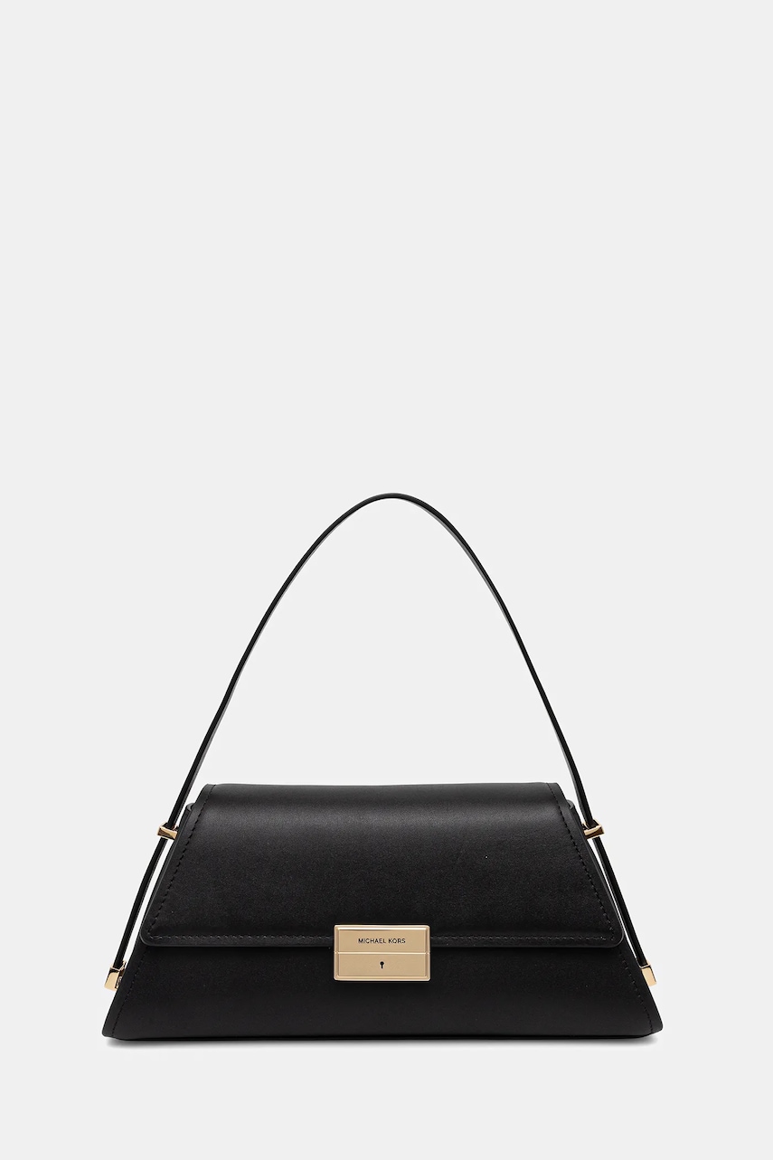 MICHAEL Michael Kors geantă de piele LUDLOW culoarea negru, 30F4GLNL2L