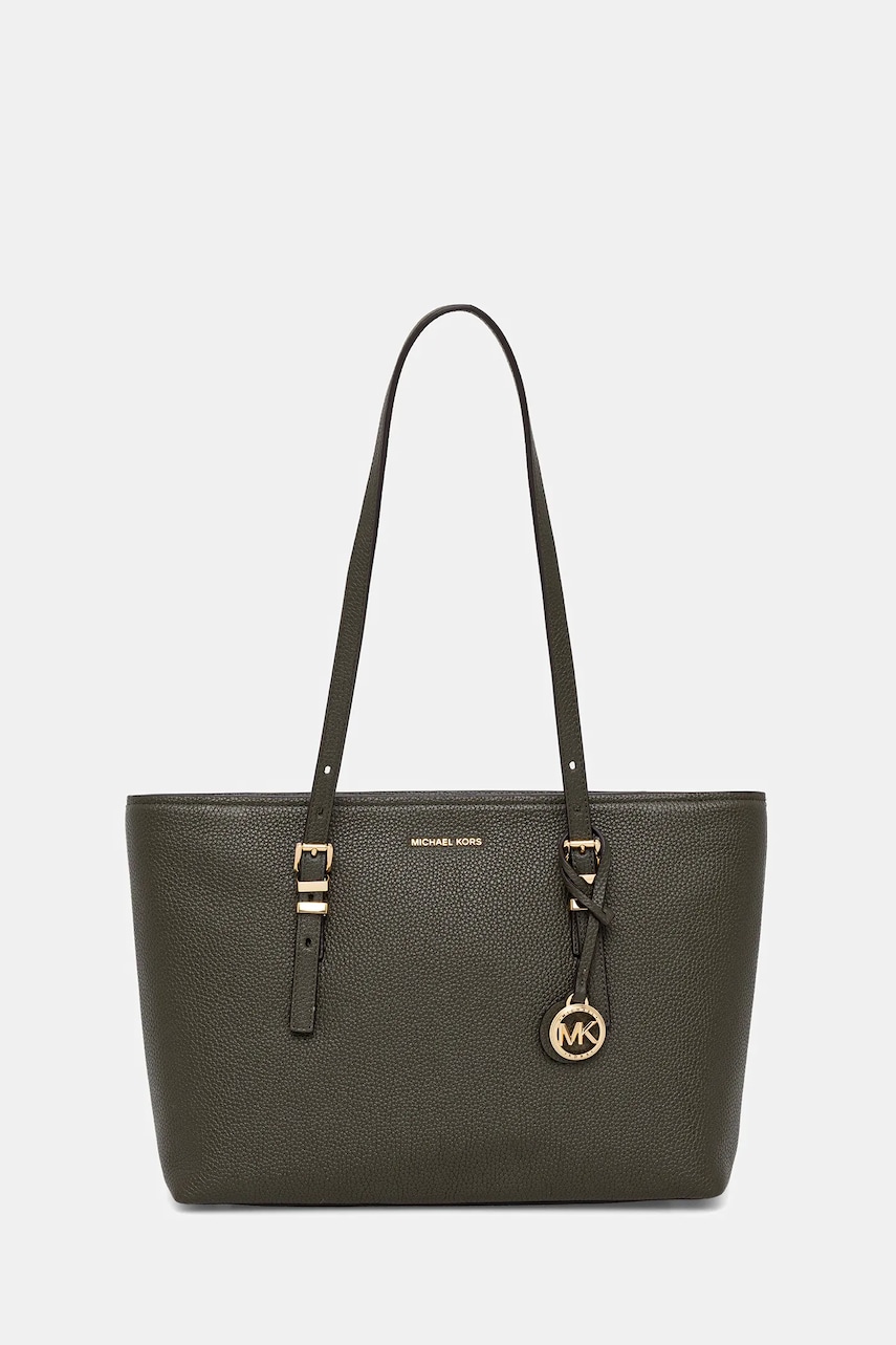 MICHAEL Michael Kors poșetă de piele QUINN culoarea bordo, 30T5GQNT2L
