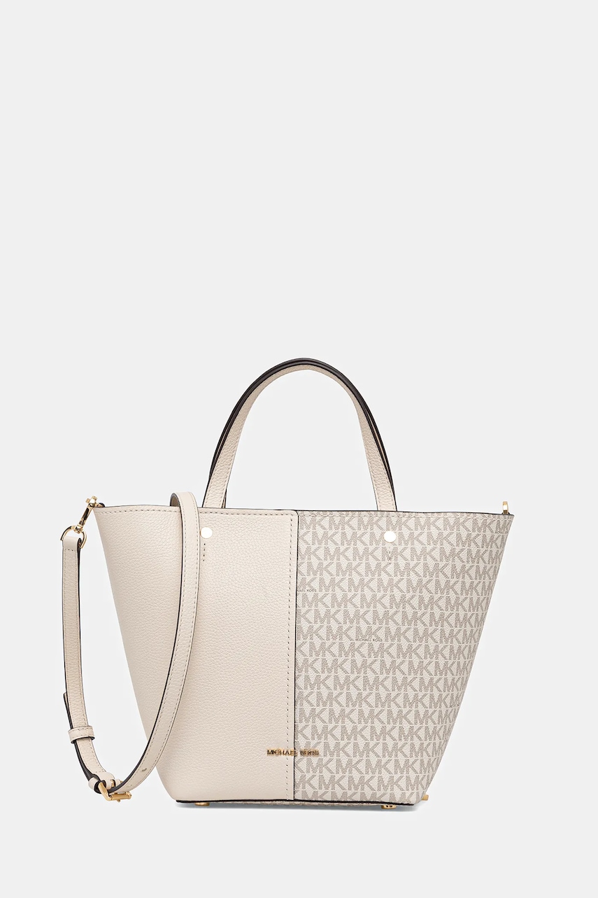 MICHAEL Michael Kors poșetă FLORA culoarea bej, 30T5GFFT2B