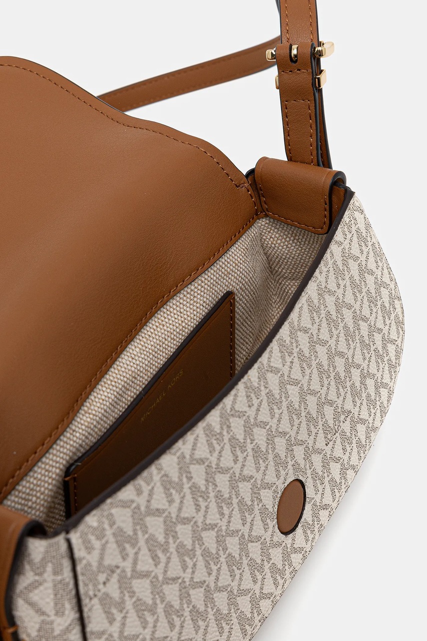 Τσάντα MICHAEL Michael Kors LYDIA χρώμα: μπεζ, 32S5GL0C1B φωτογραφία