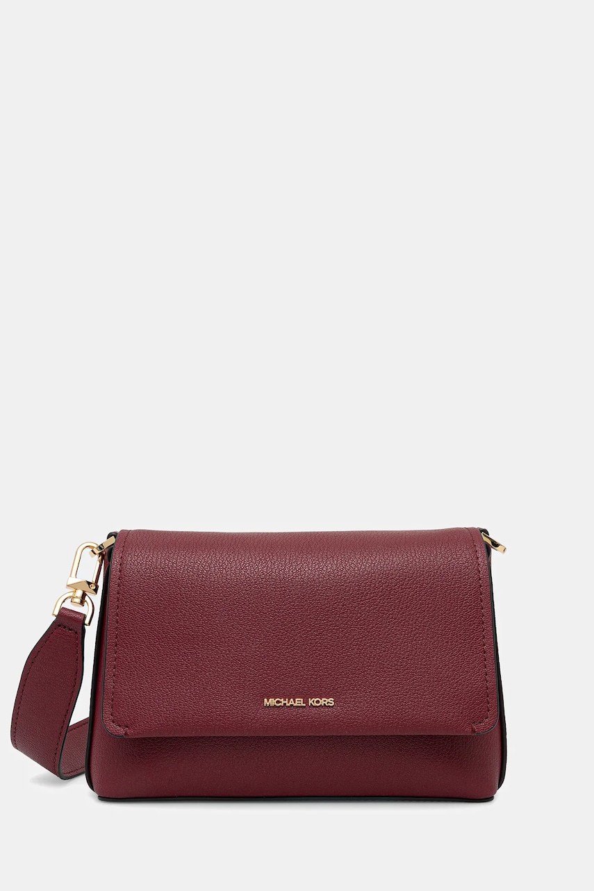 MICHAEL Michael Kors geantă de piele NESSA culoarea bordo, 30T5G8ZM1L