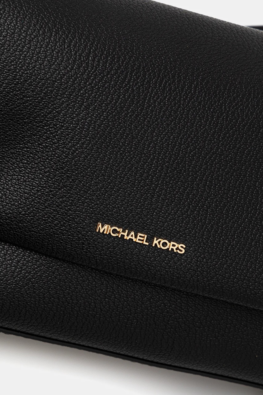 Δερμάτινη τσάντα MICHAEL Michael Kors NESSA χρώμα: μαύρο, 30T5G8ZM1L φωτογραφία