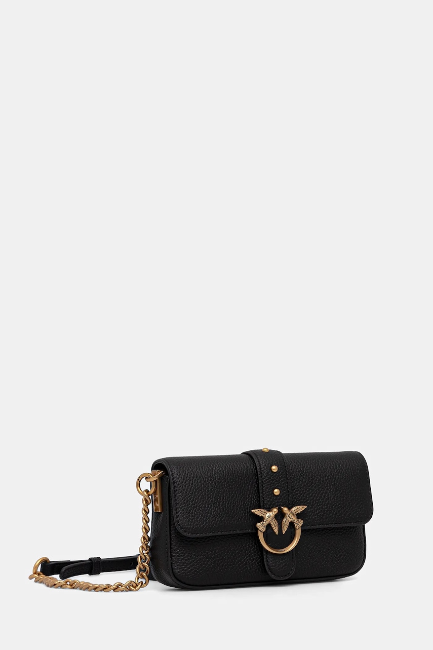 Кожаная сумочка Pinko цвет чёрный 105353 A2OX Кожаная сумочка Pinko цвет чёрный 105353 A2OX