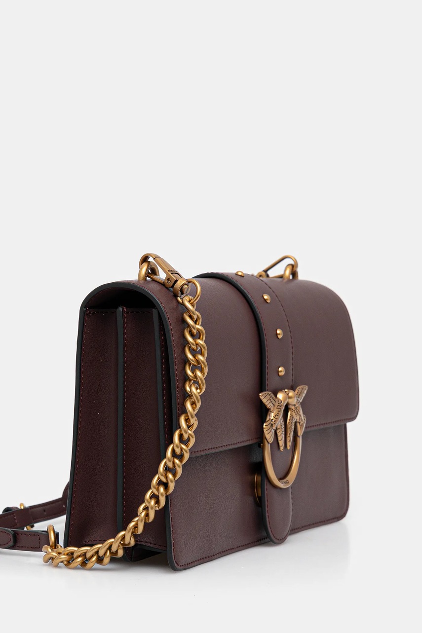 Кожаная сумочка Pinko цвет коричневый 105857 A0F1