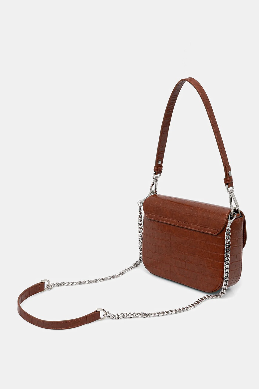 Τσάντα United Colors of Benetton χρώμα: καφέ, 62Y9DY07Y φωτογραφία