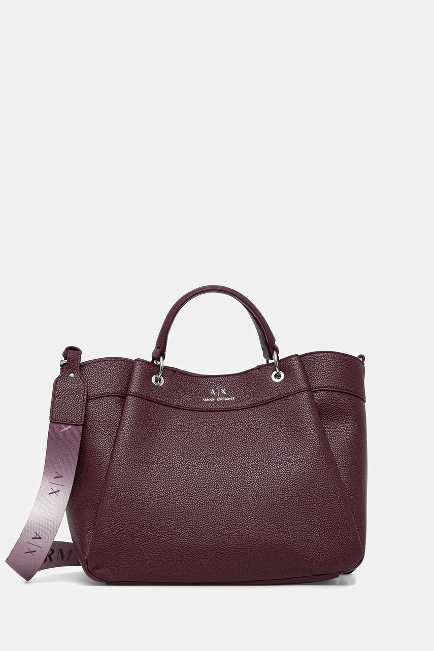 Armani Exchange poșetă culoarea bordo, 942910 CC783