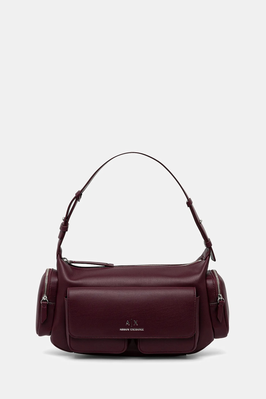 Armani Exchange poșetă culoarea bordo, XW000404 AF12589