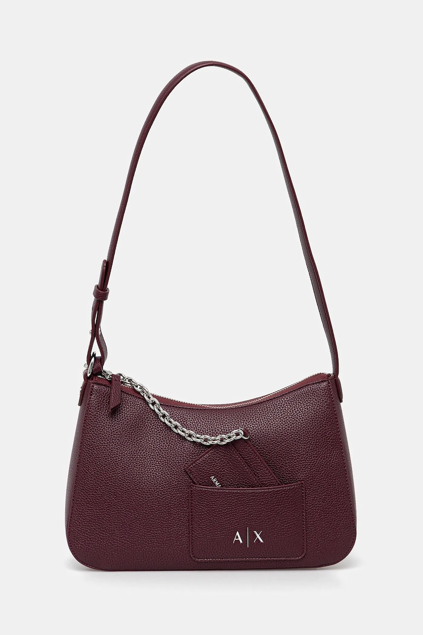 Armani Exchange geantă culoarea bordo, XW001213 AF15625