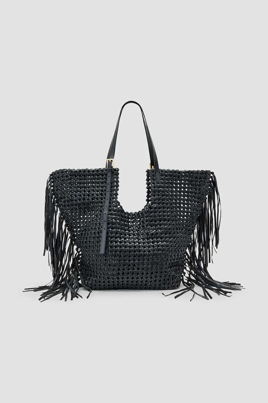 AllSaints poșetă de piele ARA culoarea negru, W378XC