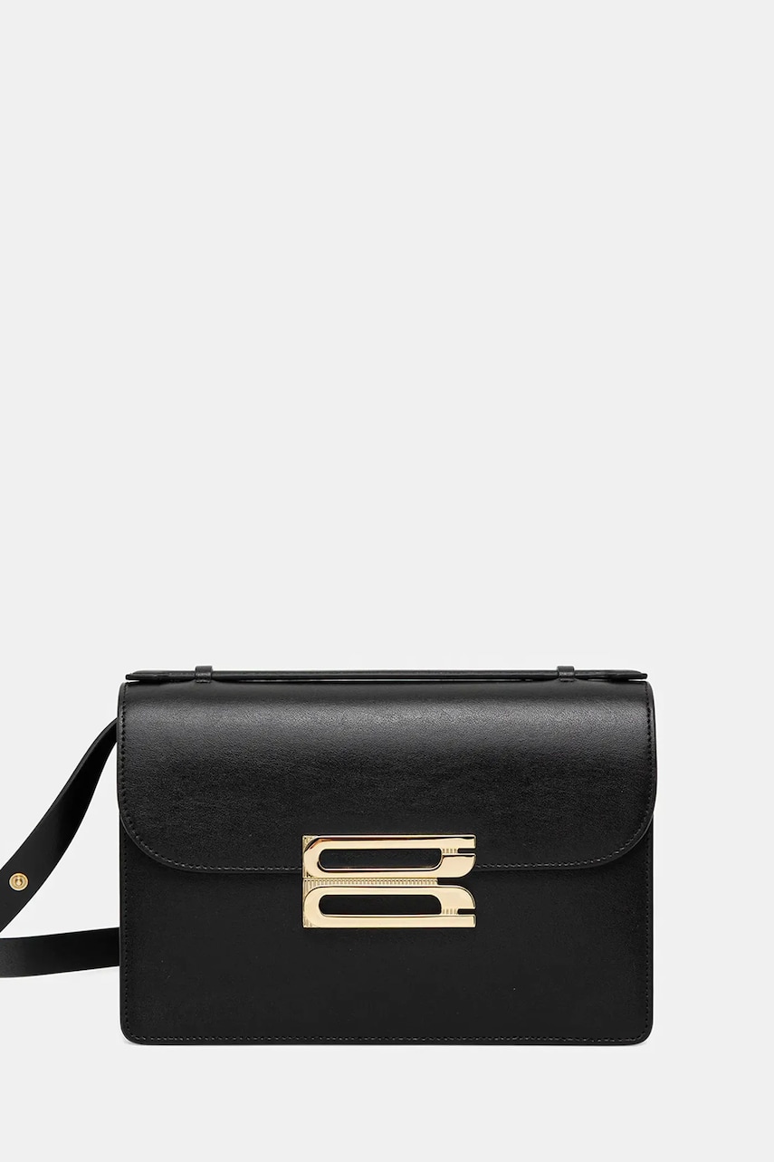 Victoria Beckham poșetă de piele culoarea negru, B125AAC006211A