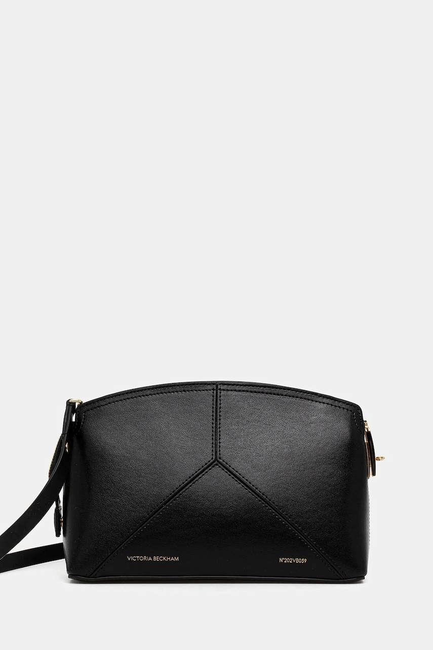 Victoria Beckham poșetă de piele culoarea negru, B225AAC006557A