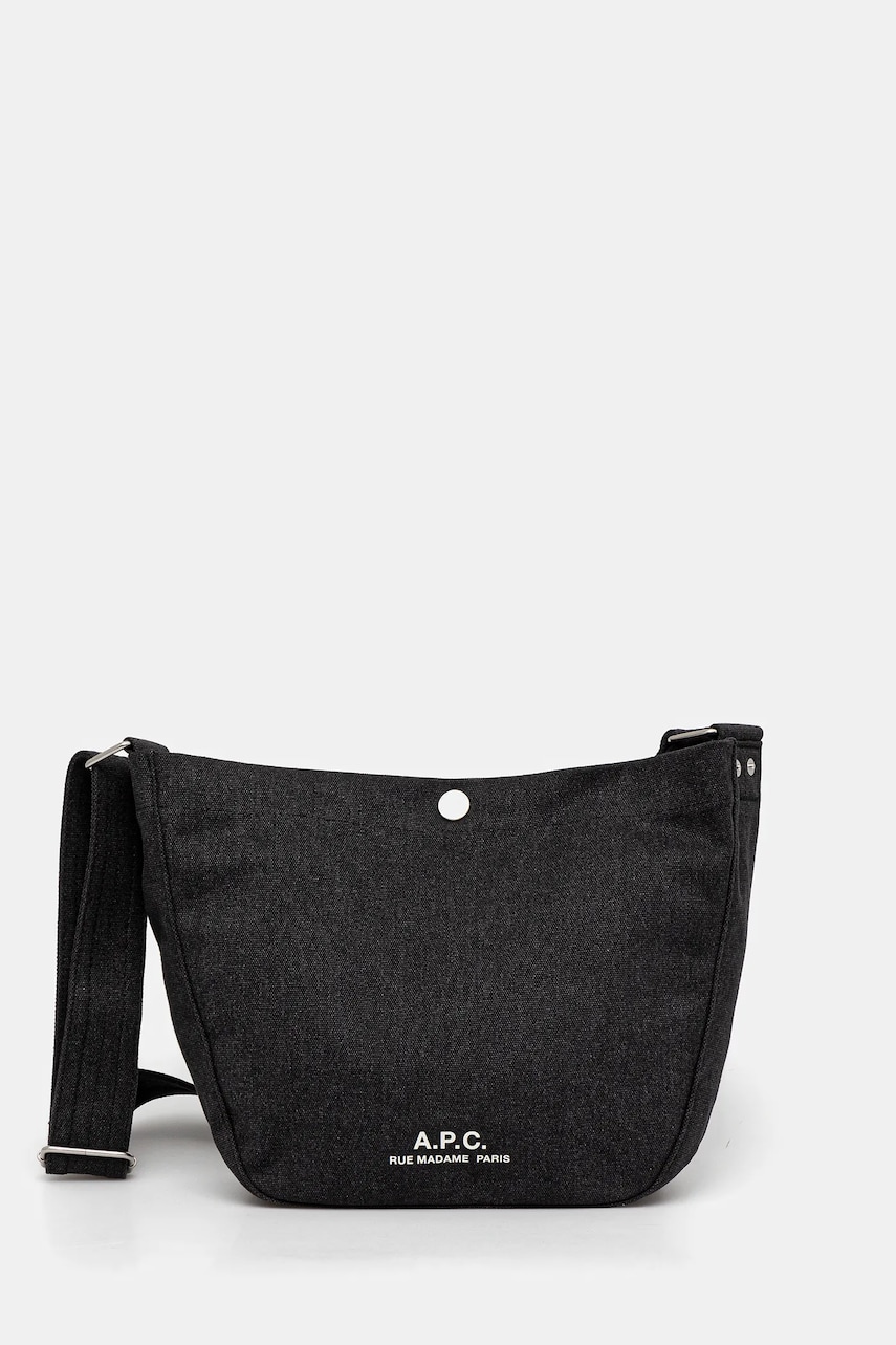 A.P.C. geanta besace journal small culoarea negru, PSAJZ.M67010