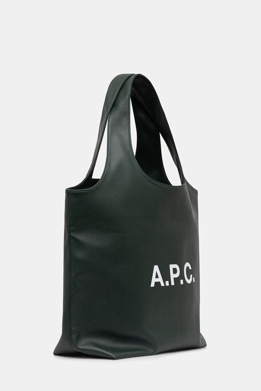 Сумочка A.P.C. tote ninon цвет зелёный PUABO.M61565
