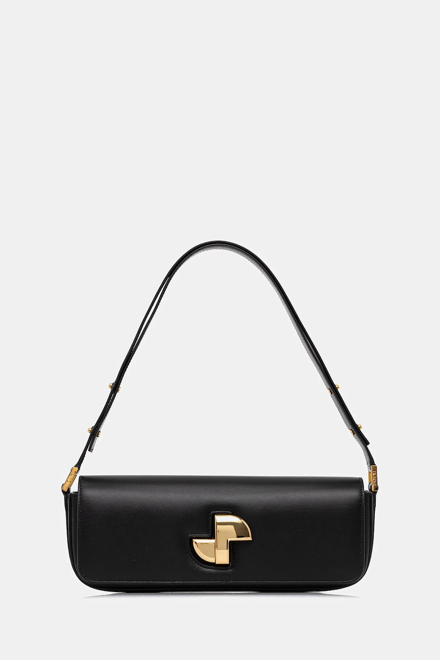 Patou poșetă de piele culoarea negru, BA0245000