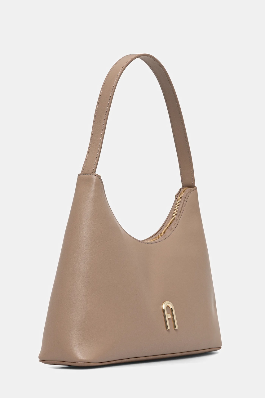 Кожаная сумочка Furla цвет коричневый WB00782.AX0733.1257S Кожаная сумочка Furla цвет коричневый WB00782.AX0733.1257S