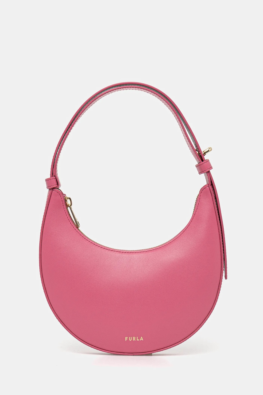 Levně Kožená kabelka Furla růžová barva, WE00649.AX0733.4130S