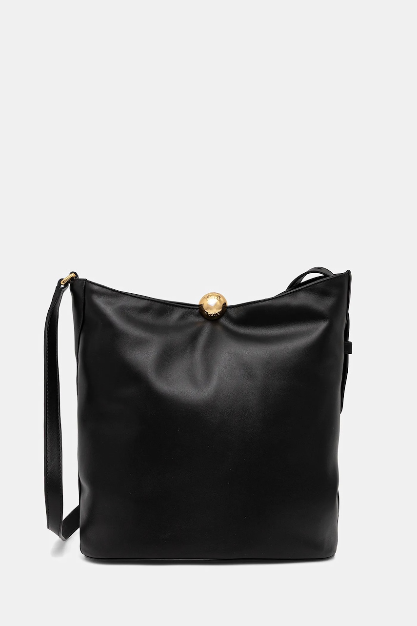 Levně Kožená kabelka Furla černá barva, WB01691.BX3168.O6000
