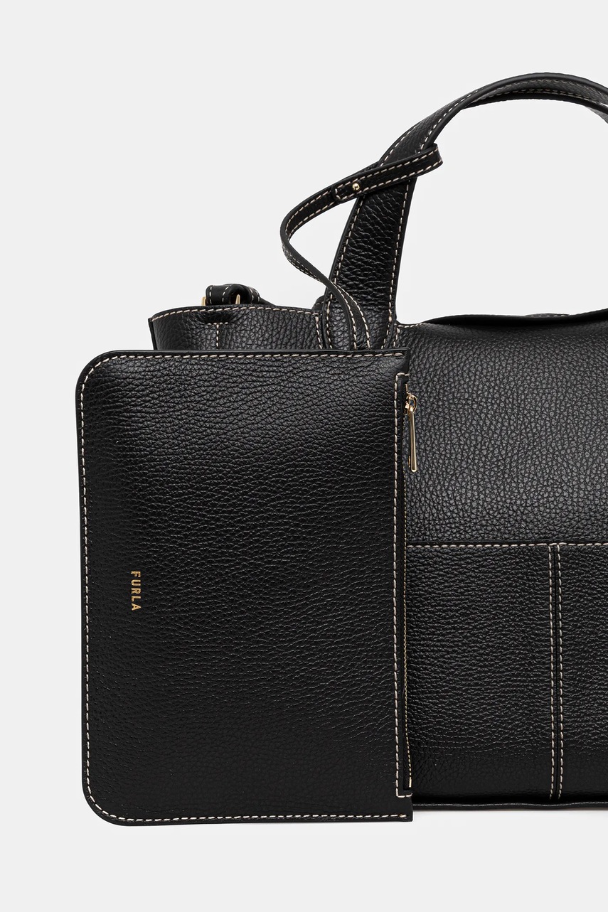 Furla bőr táska fekete, WB01707.HSF000.O6000 termék 2. képe
