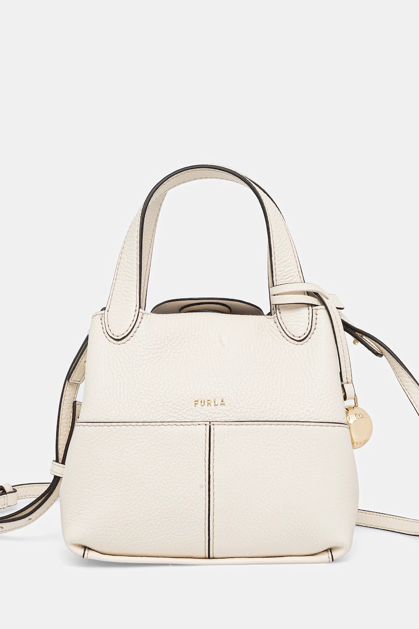 Levně Kožená kabelka Furla béžová barva, WB01825.HSF000.PNN00