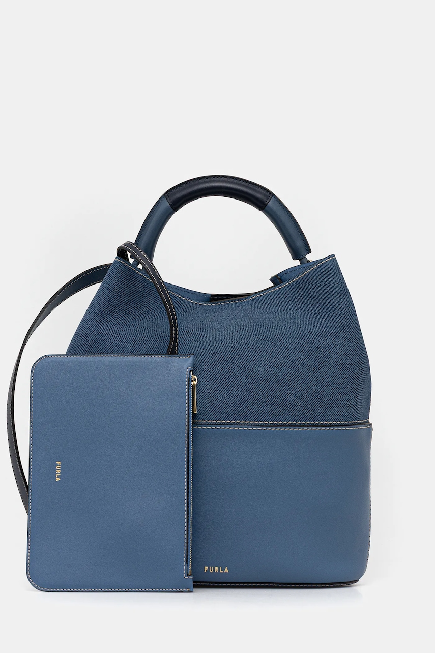 Levně Kabelka Furla modrá barva, WB01679.BX3924.4083S