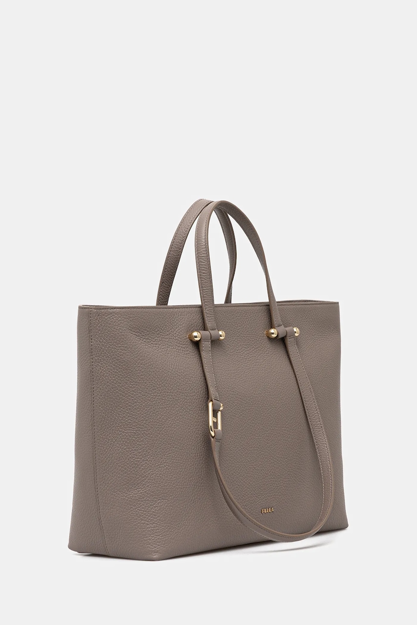Кожаная сумочка Furla цвет коричневый WB01453.HSF000.2572S Кожаная сумочка Furla цвет коричневый WB01453.HSF000.2572S