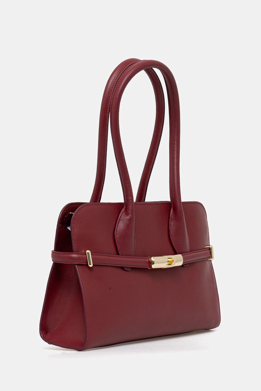 Кожаная сумочка Furla цвет бордовый WB01505.BX3104.CGQ00