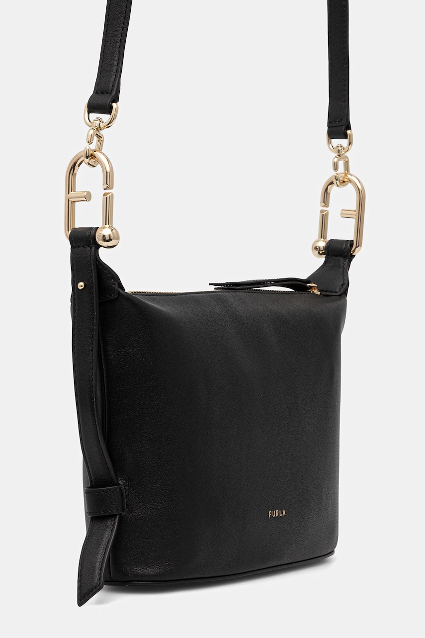 Кожаная сумочка Furla цвет чёрный WE00846.BX2045.O6000 Кожаная сумочка Furla цвет чёрный WE00846.BX2045.O6000