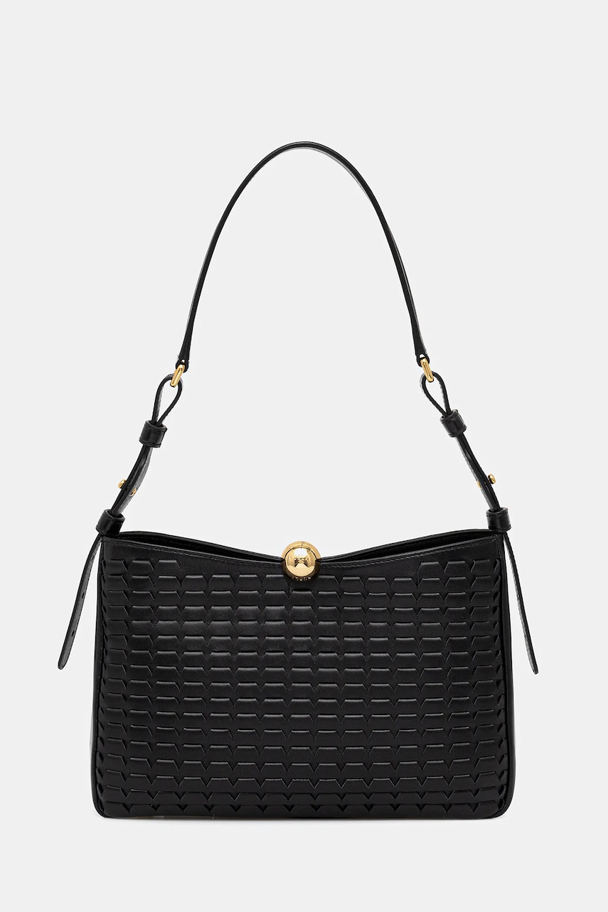 Levně Kožená kabelka Furla černá barva, WB01403.BX3977.O6000