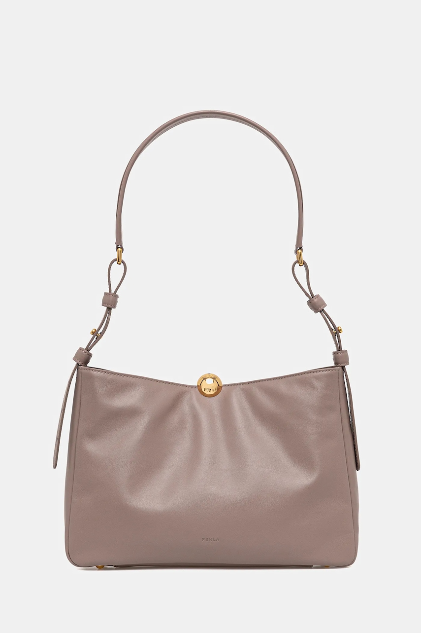 Furla poșetă de piele culoarea bej, WB01403.BX3168.MA200