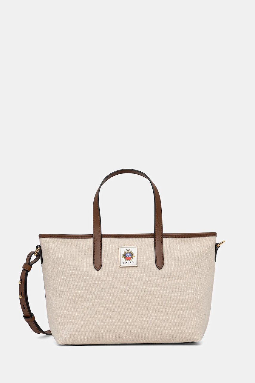 Bally poșetă culoarea bej, WAE07J